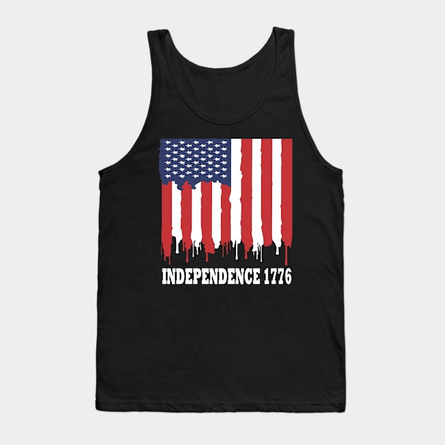 4Th Of July Independence 1776 Tank Top by karascom